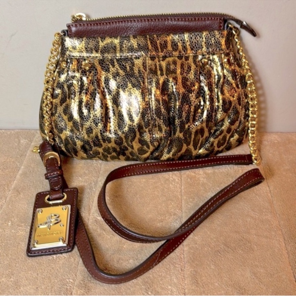 B. MAKOWSKY gold leather purse